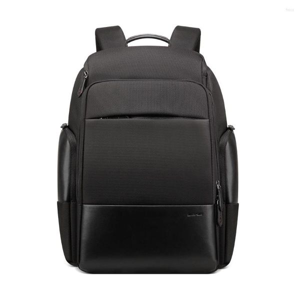 Backpack Bopai Nylon Men Bag Bag à prova d'água Laptop de 17 polegadas Male preto 40L USB Rucksack