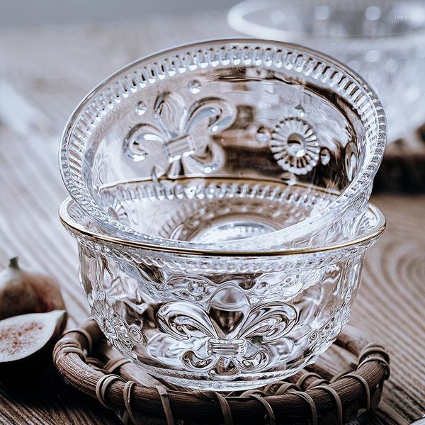 Миски скандинавские ретро -ретрансляционные стеклянные чаша INS Wind Dessert's Bird's Gnes