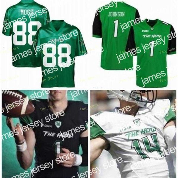 American College Football Wear Thr NCAA College Jerseys Marshall Thundering Herd 17 Isaiah Green 20 Brenden Knox 50 irá Ulmer 53 Lawrence Cunningham Custom Footbal