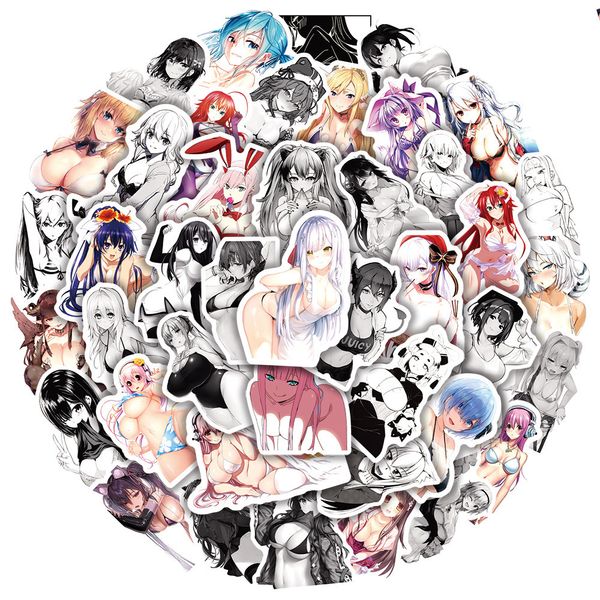 Adesivos para crianças de brinquedo 10 30 50pcs anime sexy beleza mista hentai waifu graffiti para bagagem telefônica guitarra de laptop Diy Comics Sticker Party Gift 230105