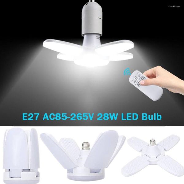 LED Spotlights Home Smart Ampul E27 Tavan için Kablosuz Uzaktan Kumanda Odağı 220V Fan Blade House AC85-265V
