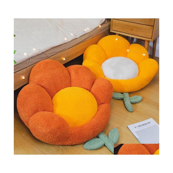 Fodere per sedie Ers Cuscino per fiori Futon Pavimento per la casa Uomo pigro seduto Molo Camera da letto Tatami Finestra galleggiante Peluche Ufficio Matchair Dro Dhmtk