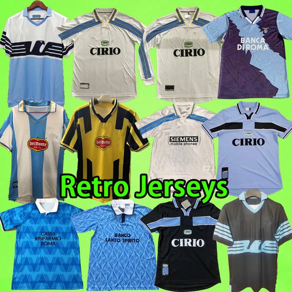 Maglie calcio retrò Lazio 1989 1991 1995 1998 1999 2000 2001 Italia 89 91 95 98 99 00 01 14 15 16 NESTA CRESPO SALAS MIHAJLOVIC INZAGHI NEDVED Maglie calcio vintage t