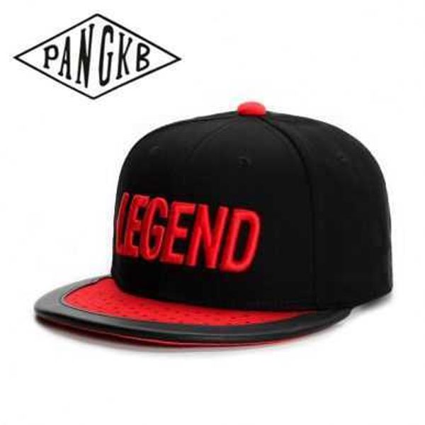 Hysteresen PANGKB Marke LEGEND CAP Frühling Herbst Rot Snapback Hut Hip Hop Kopfbedeckungen für Männer Frauen Erwachsene Outdoor Casual Sonne Baseball Kappe 0105