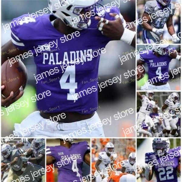 American College Football Wear Thr NCAA College Maglie Furman Paladins 25 Carson Maples 32 Devin Abrams 83 Ryan DeLuca 82 Ryan Miller 89 Thomas Gordon Custom Footbal