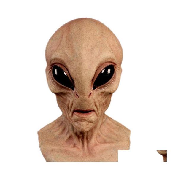 Máscaras de festa Halloween Horror Alien Mask Scary Horrible Big Eyes Magic Funny Cosplay Prop FACE ER PRANK PAJ DOURT DOUR HOME GA DHCMF