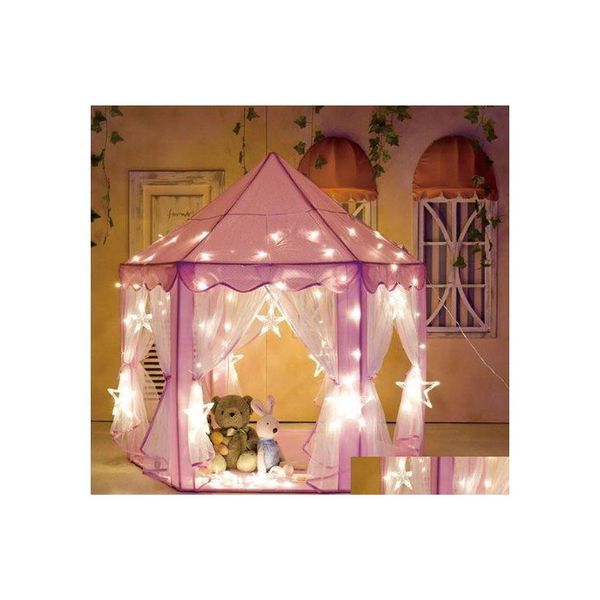 Mosquito rede de leito de beb￪ Canopy Kids Hung Dome Beder Tents Ins Princess Castle Children Drop Drop Drop Home Garden T￪xteis Dhro5