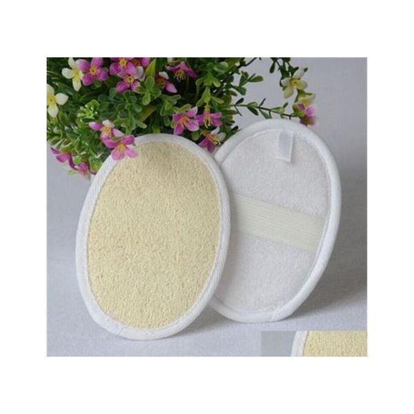 Spazzole da bagno spugne scrubber naturale lucca spazzola lucca loofah lavare pad body cura della pelle esfoliazione mas spa beauty scrubber doccia s dhq2r