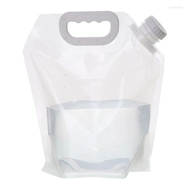 Бутылки для хранения 3L Портативная складная пакет с водой на открытом воздухе в походы