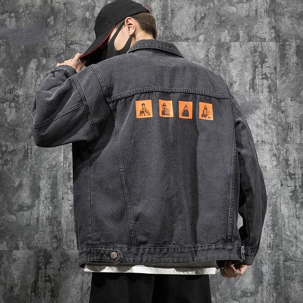 Männer Jacken Männer Frühling Jeans Jacke Herren Bomber Hip Hop Mann Vintage Denim Mantel Streetwear Chaqueta Hombre XS-3XL