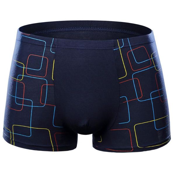 Mutande Boxer da uomo Intimo modale Boxer traspiranti a righe sexy Mutandine in fibra di bambù Intimo Taglie forti 2XL-7XL