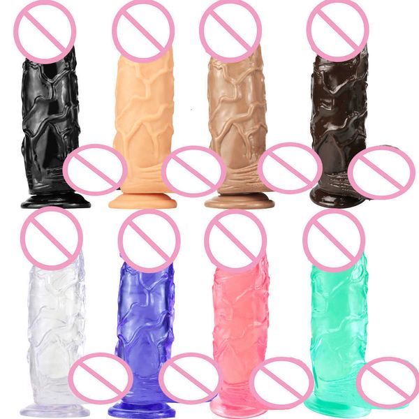 Sex Toy Dildos Big Brothers use super grande e espesso de pênis simulado de produtos de masturbação de produtos adultos