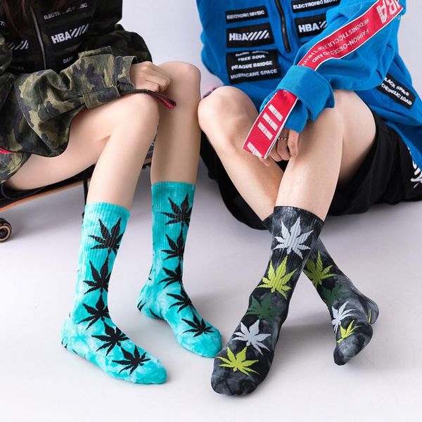 Herrensocken Tie Dye Fashion Business Baumwolle Street Skateboard Paar Harajuku Trend Geben Sie Männern ein Geschenk