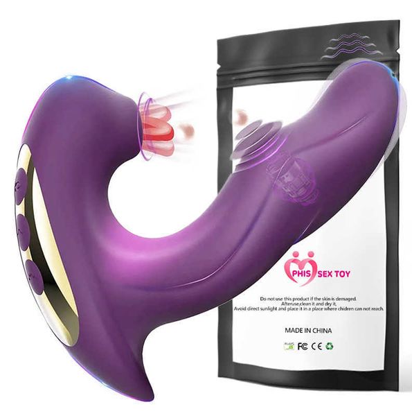 NXY Vibratoren IPHISI 20 Modi 3 In 1 Leistungsstarker Saug-Analvibrator G-Punkt-Klitoris-Stimulator-Dildo Frauen-Masturbator