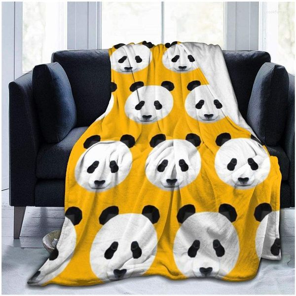 Decken Panda Head Premium Wurf Decke 3D Druck auf Demand Sherpa Super komfortabel für Sofa dünne Quilt Klimaanlage Reise