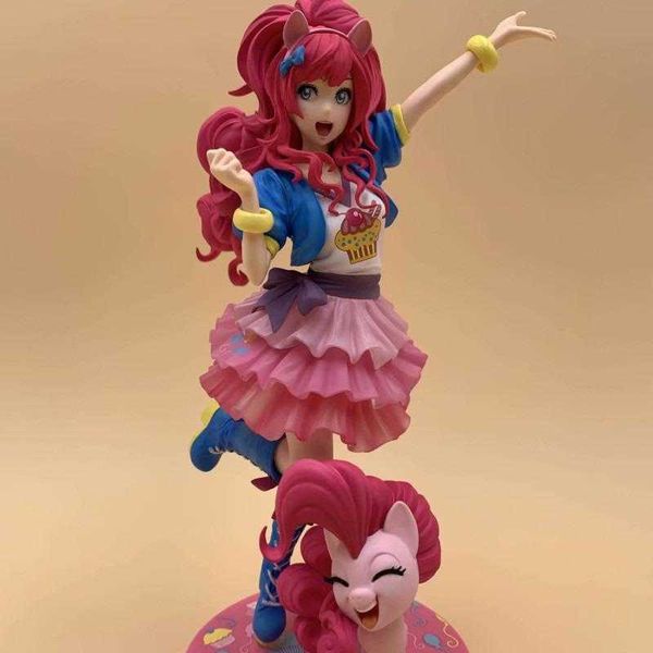 Экшн -игрушки фигуры 22 см новая игра моя маленькая бишуджо Pinkie Pie фигура Pvc Toy Doll Desktop Model Model Toys Gift для детей T230105