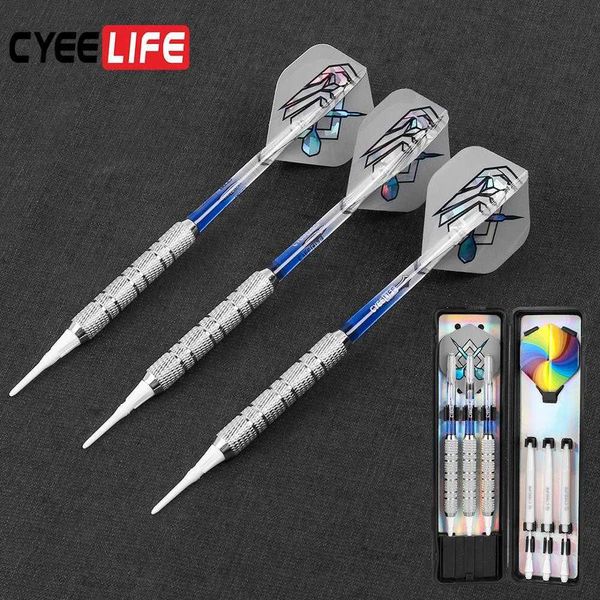 Darts CyeeLife 18g Soft Tip Darts mit Schäften für professionelle elektronische Dartscheibe 0106