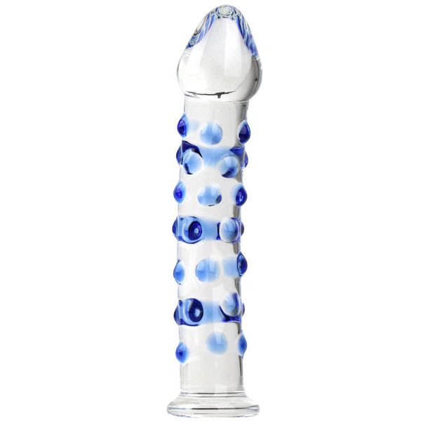 Olo Crystal Glass Dildos Female Masturbator Large Realistic Dildo Erotic Anal Butt Plug g Spot Sex Toys for Wo_voghion.com