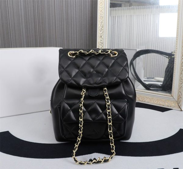 Luxurys Designers Bolsa Backpack Moda Classic Ringer Chain One ombro Tote Tote Mulheres Bolsa de luxo Bola de inverno 2023 Novo