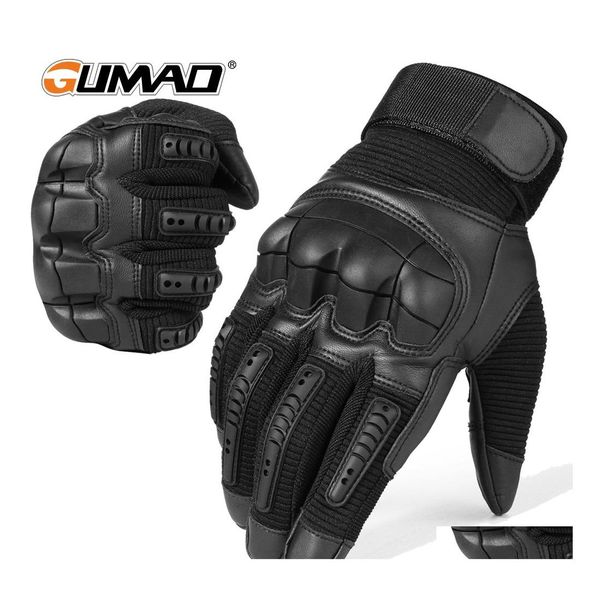 Guanti a cinque dita Tattico Touchsn Army Military Combat Airsoft Paintball Caccia Escursionismo Ciclismo Biker Hard Knuckle Fl Finger Men Dhka8