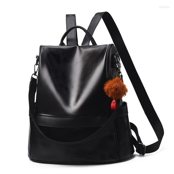 Backpack Fashion Women Backpacks 2023 Sacos da Escola Anti -Roubo para Teenage Girl Leather Back Pack Mochila Mujer Viagem casual