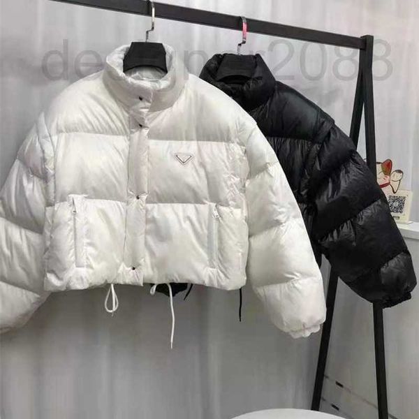 Piumino da donna firmato Parka convertibile giacca da donna imbottita corta con maniche staccabili invernali K8VG