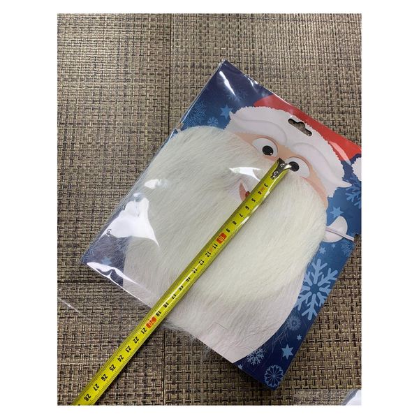 Outras festa festiva fornecem Natal Santa White Fake Barba Claus Bigode Bigodes Unissex Dress Fancy Dress Xmas Cosplay Stage Perfor Dhdbr