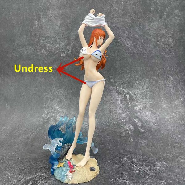 Action Figures Toy One Piece Anime Figure GK Nami Sexy Girl Boa Hancock Snake Princess Costume da bagno Modello Statue Collection Giocattoli Bambole regali T230105