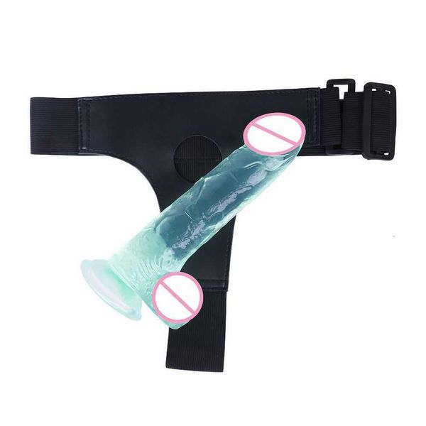 Секс -игрушка дилдежи имитируют женщины, одетые в поддельный пенис альтернатива передней и задней анальной стопор взрослые