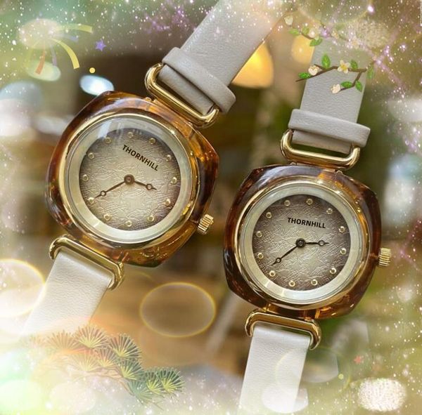 Gli amanti del lusso orologi al quarzo di colore speciale donne cintura in vera pelle due perni desinger moda bracciale in oro da donna guardano i regali