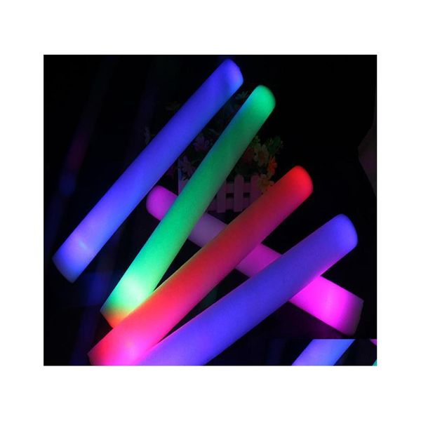 Andere Event Party Supplies LED-Lichtstäbe Schaum Requisiten Konzert blinkende leuchtende Christams Festival Kinderspielzeug Geschenke Dh0323 Dro Dhb2S