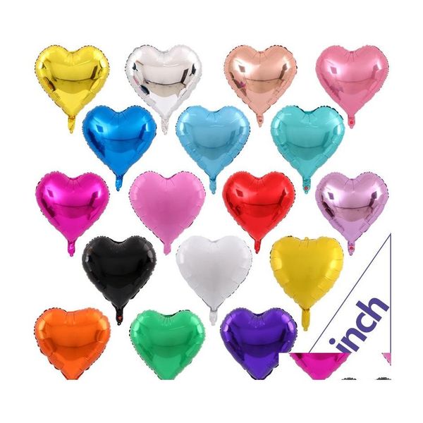 Decorazione per feste Una vendita Amore a forma di cuore Palloncino foil da 18 pollici Compleanno Matrimonio Anno Laurea Mongolfiere Dh0358 Drop Delivery Hom Dha4O