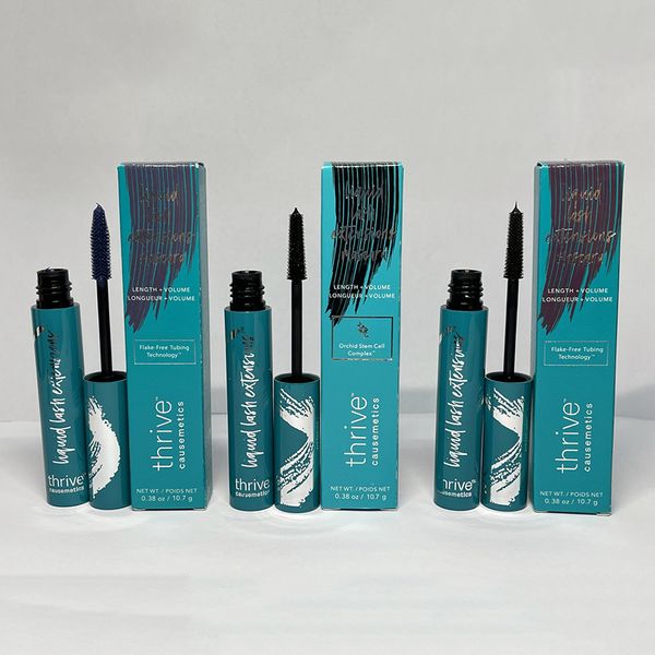 Famous thrive causemetics mascara per extension ciglia liquide 2 colori nero intenso 0,38 once / 10,7 g