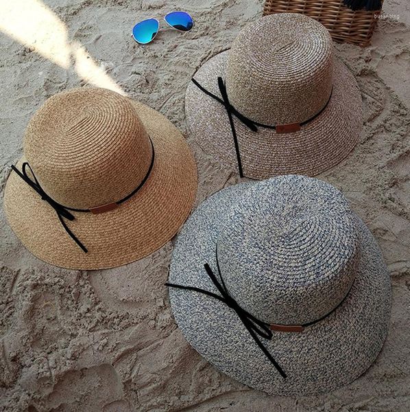 Широкие шляпы летняя солнце шляпа корейская версия Lady Sunscreen Spring Beach Shade Cap Оптовая рыбака Fisherman Costior Casual Caps H111