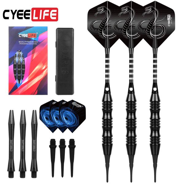 Dart cyeelife 20g 3pcs ipucu dart alüminyum şaft elektronik plastik dart tahtası kapalı açık oyunlar aile bar eğlence 0106