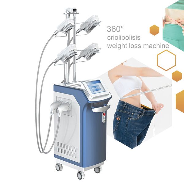 5 lida com a máquina de emagrecimento crio 360 com alça de queixo duplo, congelamento profissional de congelamento da criolipólise Cryolipolyse Crioterapy Reduction Equipment de redução de peso