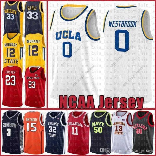 College-Basketball trägt Campus Bear UCLA Russell 0 Westbrook University Leonard Stephen 30 Curry Irving Dwyane 3 Wade NCAA LeBron 23 James Iverson Basketballtrikot