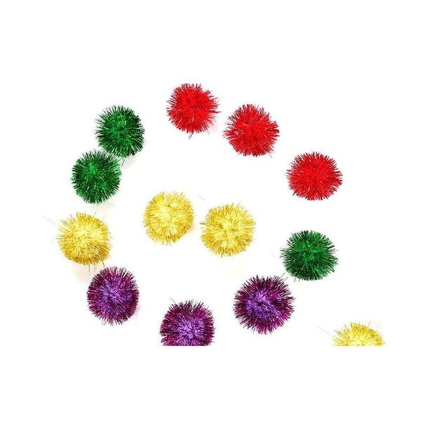 Cat Toys Cats Toy 5cm Ball Sparkling маленькие шарики Pet Funny Supplies Случайный цвет 80 шт.