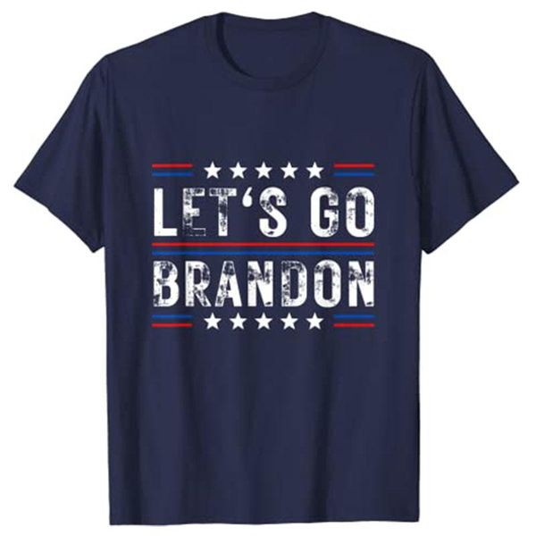 Camisetas masculinas Lets Go Brandon Tee Funny Trendy Sarcastic Camiseta Let's-Go-Brandon