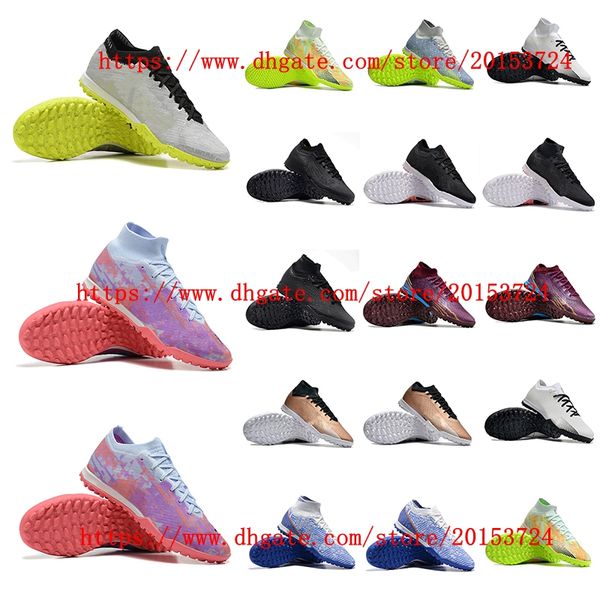 Männer Fußballschuhe Vapores 15 Academy TF Stollen Fußballschuhe Cristiano Ronaldo CR7 Fester Boden Outdoor Steigeisen De Scarpe Da Calcio