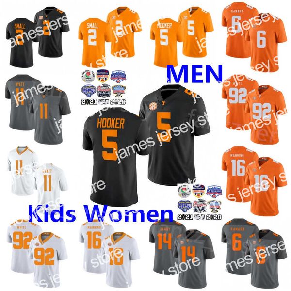 American College Football Wear NCAA Football Wear Tennessee Volunteers Hendon Hooker Jerseys 5 Jabari Small Reggie White Peyton Manning Alvin Kamara Eric Berry Jal