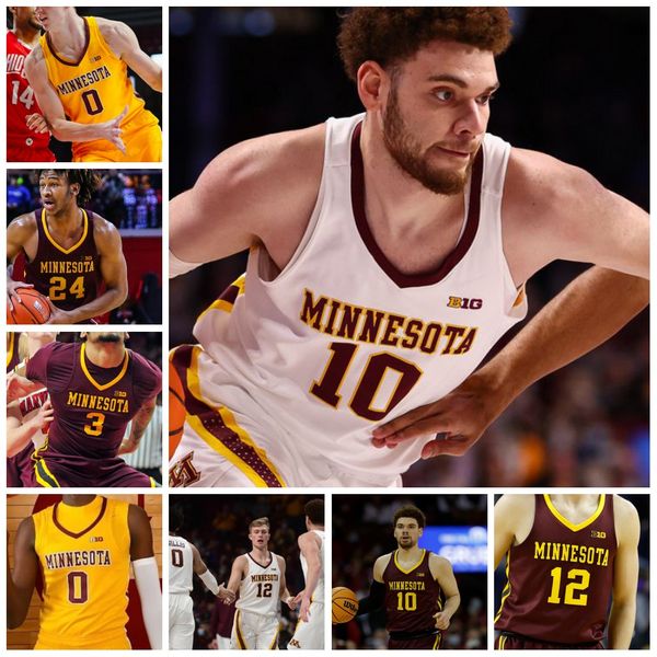 Benutzerdefiniertes Minnesota Golden Gophers Basketballtrikot 10 Jamison Battle 3 Dawson Garcia Kadyn Betts Braeden Carrington Ta'Lon Cooper Parker Fox Jaden Henley