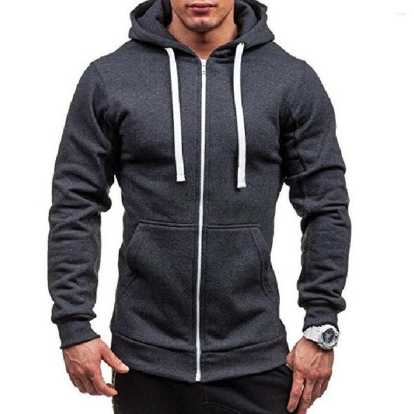 Erkek Hoodies Erkek Sweatshirt Joggers Sıradan Hoodie Mens İnce Termal Aslı Kaput Ceket Zip Dış Giyim Sıcak