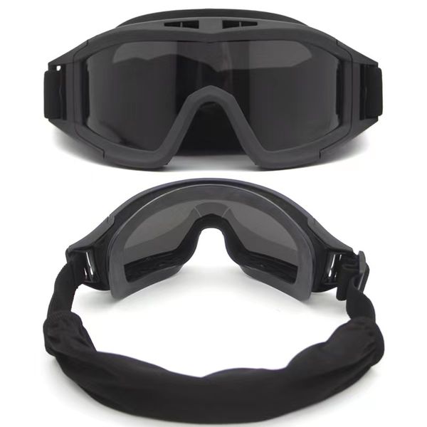 Тактические очки, стреляющие в солнцезащитные очки 3 линзы тактические аксессуары AirSoft Paintball Мотоцикл ветропроницаемые бокалы Wargame