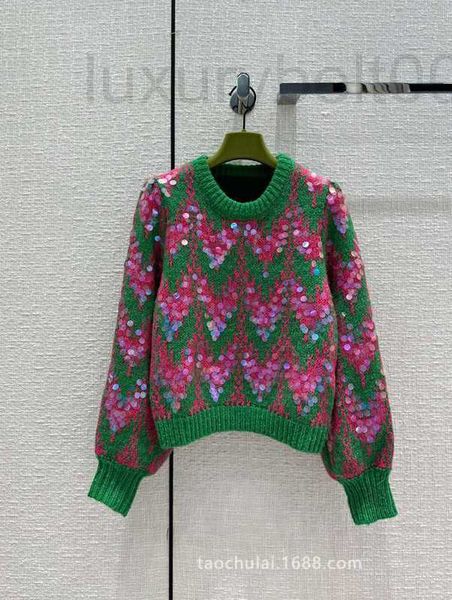 Женские свитеры дизайнер высококачественных женщин атмосфера рождественский цвет контрастный контрастный фантастик