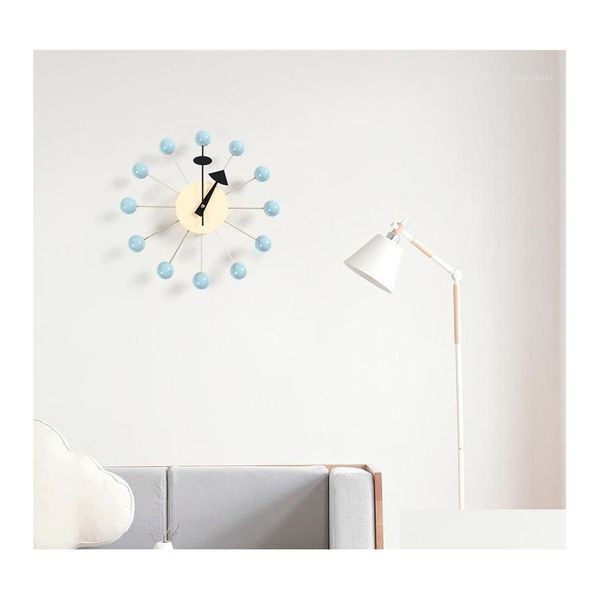 Relógios de parede Q012 Decor Clock Watch Quartz Quartz A agulha da moda de madeira sala de estar e sala de garoto1 Drop Delivery Home Garden Dherg
