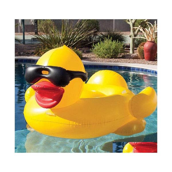 Outros gostos do pool de festas ADTS adts 82.6x70.8x43.3inch nadar o pato amarelo flutua de bala