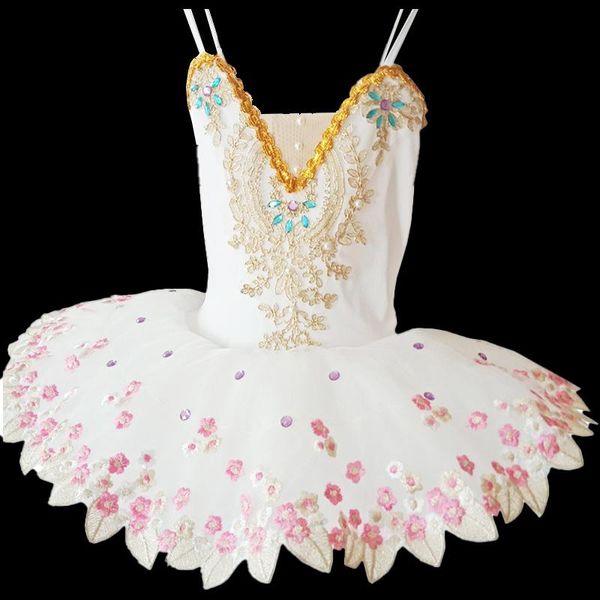 Stage Wear Bambini Ballet Performance Swan Lake Show Tutu Dress Canotta Gonna di garza per adulti