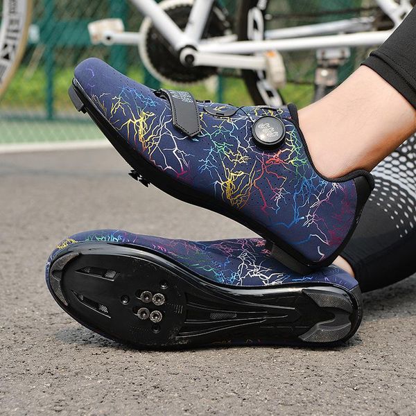 Calçados de ciclismo Sapatos de bicicleta ultraleves de bicicleta de bicicleta de estrada de bloqueio automático MTB Sapatilha ciclismo zapatillas