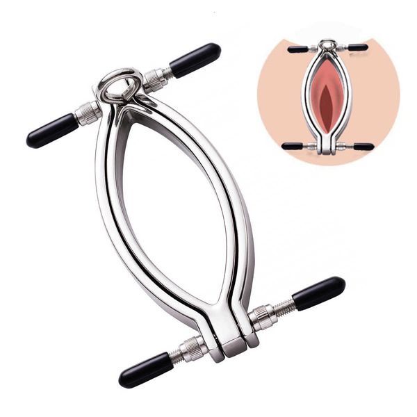 Giocattoli del sesso gas di espansione vaginale Clip per labbra in metallo femminile clitoride Stimolazione del punto G flirtare sbirciare dilatazione del sesso